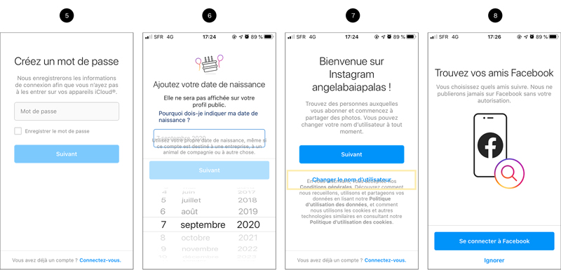 Comment cr er un compte  Instagram  facilement le Guide 